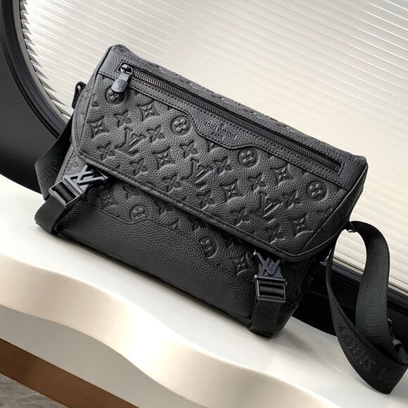 Louis Vuitton Avenue Sling Bag – Monogram Empreinte Leather (Black) NWT - Picture 1 of 9